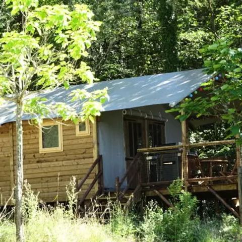 Canvas and wooden tent 5 persons - Cabane Lodge Africa 3 Rooms 5 People