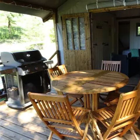 Canvas and wooden tent 5 persons - Cabane Lodge Africa 3 Rooms 5 People