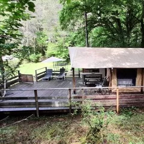 TENTE TOILE ET BOIS 4 personnes - Tente Bali 3 Pièces 4 Personnes