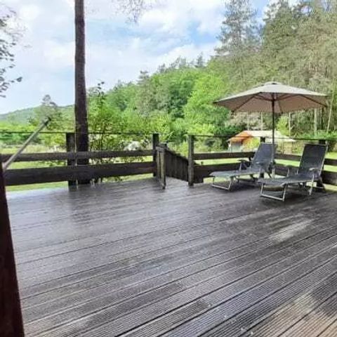 Canvas and wooden tent 4 persons - Bali Tent 3 Rooms 4 People