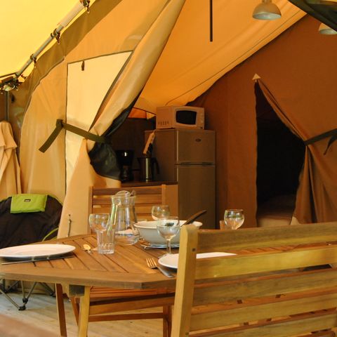 Safarizelt 4 personen - Ungewöhnlich - 2-Zimmer Lodge Zelt - ohne Sanitäranlagen - Sonntag