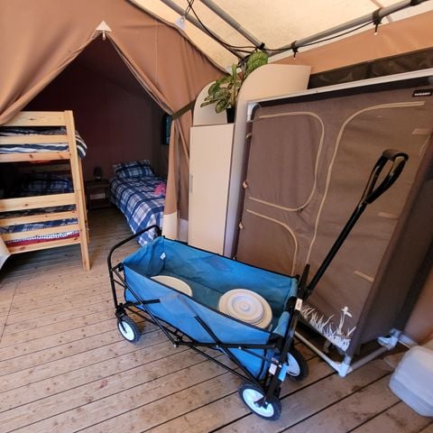 Safaritent 5 personen - Ongebruikelijk - lodgetent met 2 slaapkamers - geen sanitair