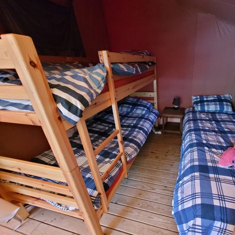 SAFARITENT 4 personen - Ongebruikelijk - lodgetent met 2 slaapkamers - geen sanitair
