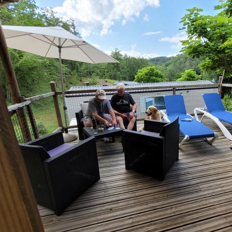 Alojamiento 5 personas - Premium - Cabane lodge Africa 2 habitaciones - con sanitarios