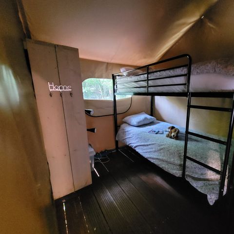 SAFARITENT 4 personen - Insolite Premium - Bali 2-slaapkamer tent - met sanitair -