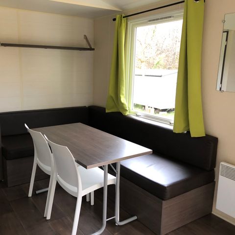 Stacaravan 5 personen - Comfort 2 kamers - 26m² - Airconditioning + Plancha