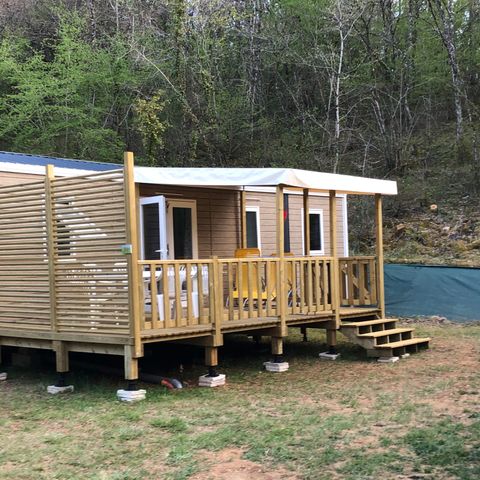 Mobilheim 6 personen - Komfort 3 Schlafzimmer - 2 Bäder - Klimaanlage + TV -.