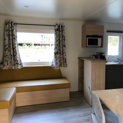 Mobilheim 6 personen - Komfort 3 Schlafzimmer - 2 Bäder - Klimaanlage + TV -.
