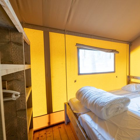LODGE 6 Personen - Zelt Ciela Nature Lodge - 3 Schlafzimmer - Voll ausgestattete Küche - Badezimmer