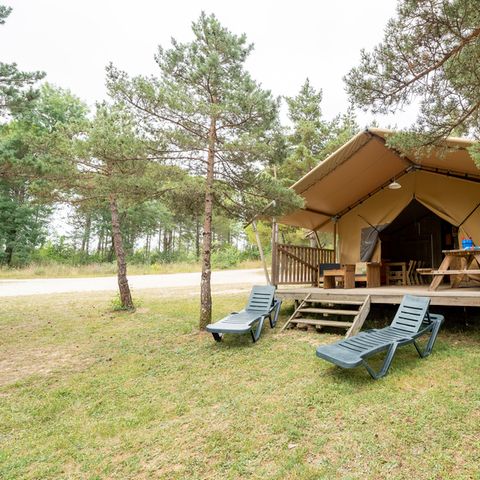 Lodge 6 persons - Ciela Nature Lodge tent - 3 bedrooms - Fitted kitchen - Bathroom