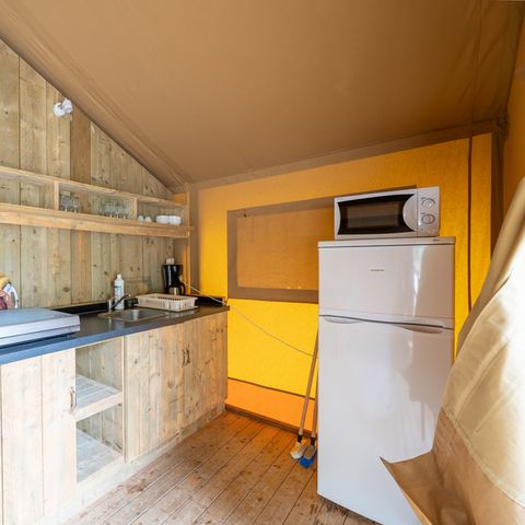 Lodge 6 persons - Ciela Nature Lodge tent - 3 bedrooms - Fitted kitchen - Bathroom