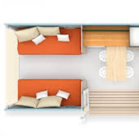 Tenda 4 persone - Ciela Coco Sweet Tent - 2 camere da letto (senza servizi igienici)