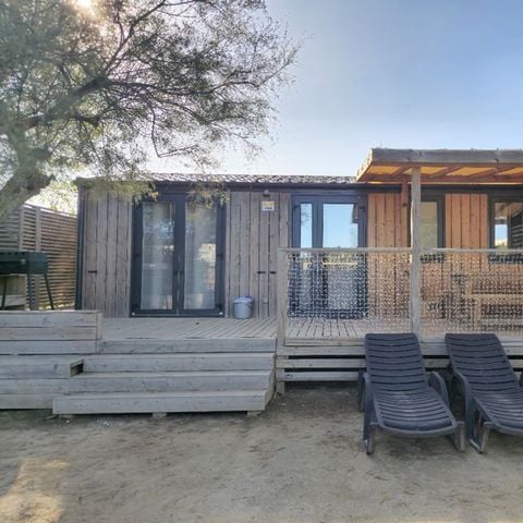 MOBILHOME 6 personas - | Premium Exclusive | 3 Dormitorios | 6 Pers. | Terraza elevada | Aire acondicionado | TV