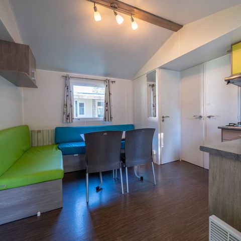 Stacaravan 6 personen - Mobile-home | Comfort | 3 Slaapkamers | 6 Pers. | Verhoogd terras | Airconditioning