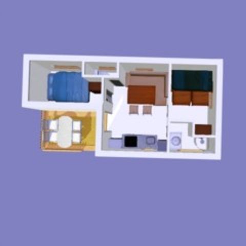 Chalet 4 Personen - Chalet Mobil Loggia 4 Personen