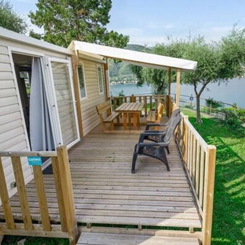 Mobile home 4 persons - Mobile-home | Comfort | 2 Bedrooms | 4 Pers. | Raised terrace | Air-con.