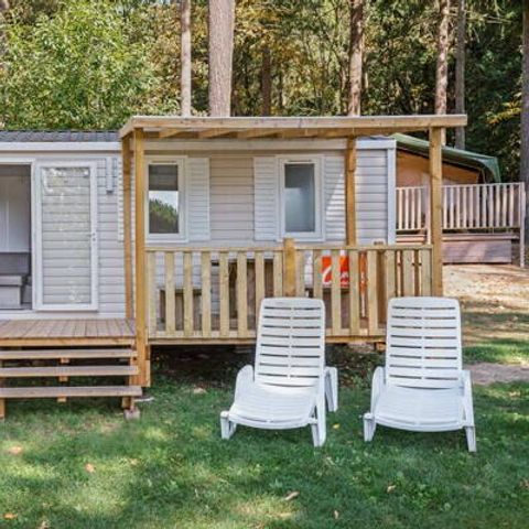 Bungalow 4 personen - Mobile-home | Comfort | 2 Slaapkamers | 4 Pers. | Verhoogd terras | Airconditioning.