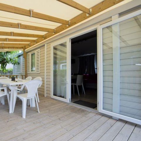 Stacaravan 6 personen - caraïbes airconditioning - 2 slaapkamers