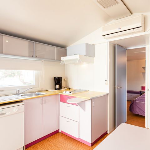 Mobilhome 6 personnes - Classic | 3 Ch. | 6 Pers. | Terrasse surélevée | Clim.