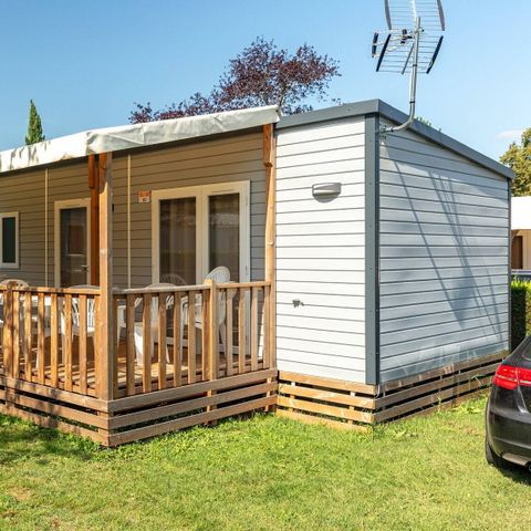 Mobilhome 4 personnes - Mobil-home | Premium | 2 Ch. | 4 Pers. | Terrasse surélevée | Clim. | TV
