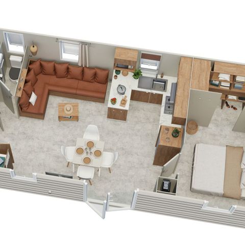 Mobile home 4 persons - Castel Palace**** Without terrace