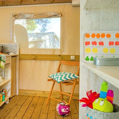 Tente en toile et en bois 5 personnes - Explorer | 2 Ch. | 4/5 Pers. | Sans SDB