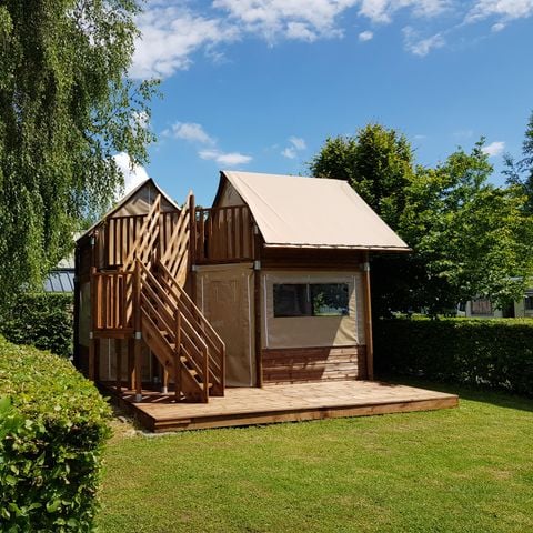 UNIEKE ACCOMMODATIE 4 personen - Cabatente ingericht met keuken en badkamer 29m² - 2 slaapkamers -