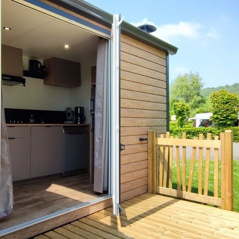 Mobilheim 4 Personen - Privilège 34m² LV (2 Zimmer) + überdachte Terrasse - Samstag/Samstag