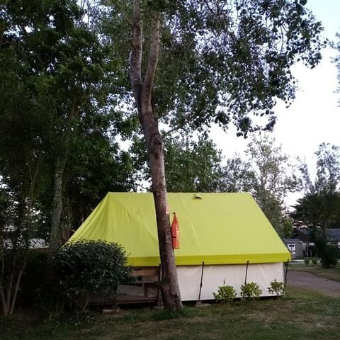 Tent van canvas en hout 4 personen - Ecolodge SAHARI 17m² 2 kamers - zonder sanitair