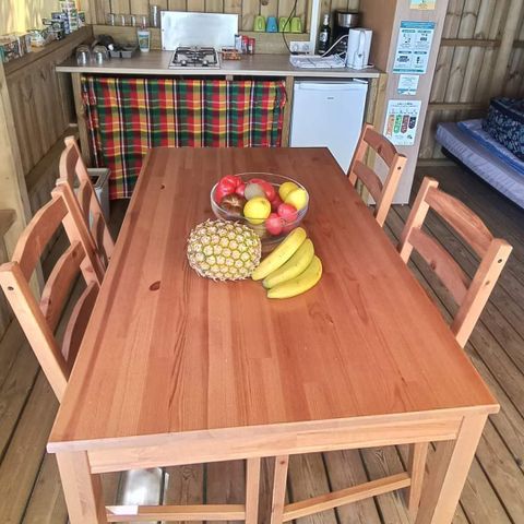 BungalowTent 4 personen - Lodge Le Carrélys 27m² 2 Slaapkamers 2019 - zonder eigen badkamer