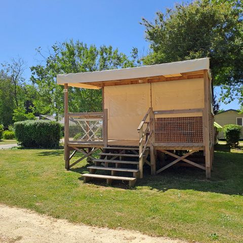 Canvas bungalow 4 persons - Lodge Le Carrélys 27m² 2 Bedrooms 2019 - without private bathroom