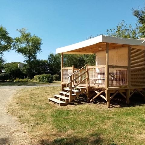 Canvas bungalow 4 persons - Lodge Le Carrélys 27m² 2 Bedrooms 2019 - without private bathroom