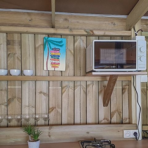 Canvas bungalow 4 persons - Lodge Le Carrélys 27m² 2 Bedrooms 2019 - without private bathroom