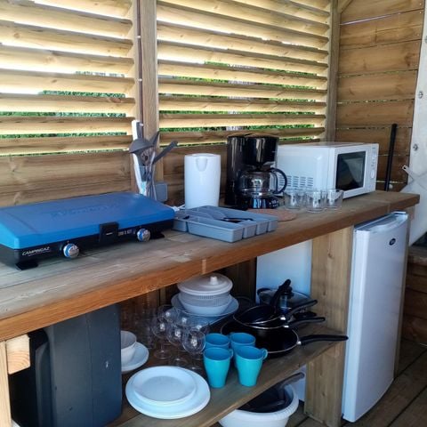 Bungalow 4 Personen - Lodge COP'CAMP 18m² 2 Zimmer 2020 ohne eigene Sanitäranlagen