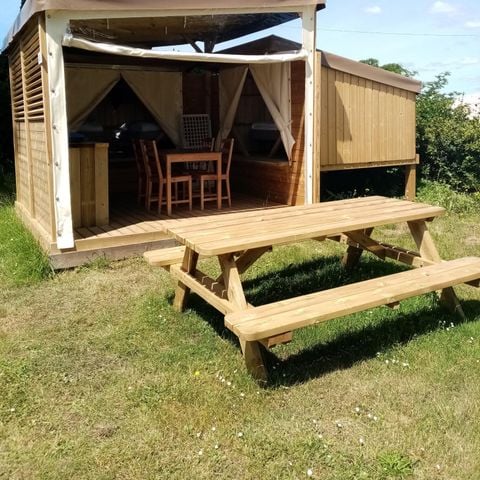 Bungalow 4 personen - Lodge COP'CAMP 18m² 2 kamers 2020 zonder eigen badkamer