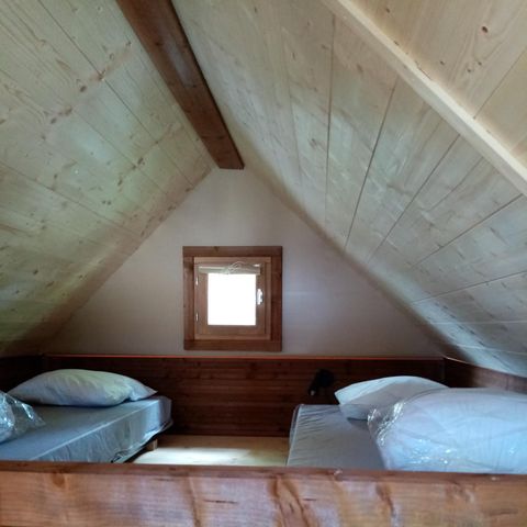 Tente en toile et en bois 4 personnes - LODGE Cocotier (sans sanitaires)