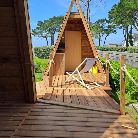 Uniek 2 personen - Tipi hut 12m², 2 slaapkamers 2023 zonder eigen badkamer