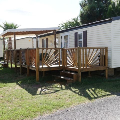 MOBILE HOME 6 people - Comfort XL | 3 Bedrooms | 6 Pers | Raised terrace | TV