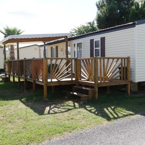 BUNGALOW 6 personnes - Comfort XL | 3 Ch. | 6 Pers. | Terrasse surélevée | TV