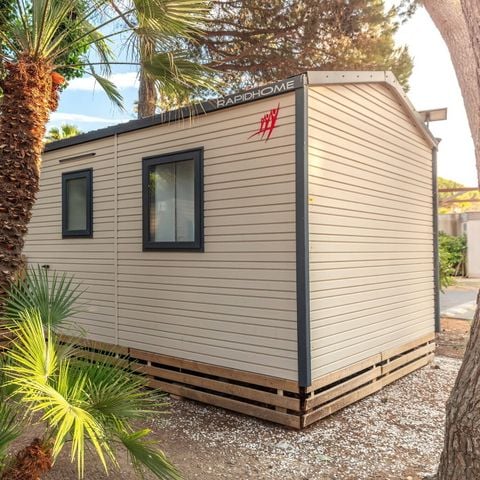 BUNGALOW 8 personas - Mobil-home | Confort | 4 Dormitorios | 8 Pers. | Terraza elevada | 2 baños | Aire acondicionado.