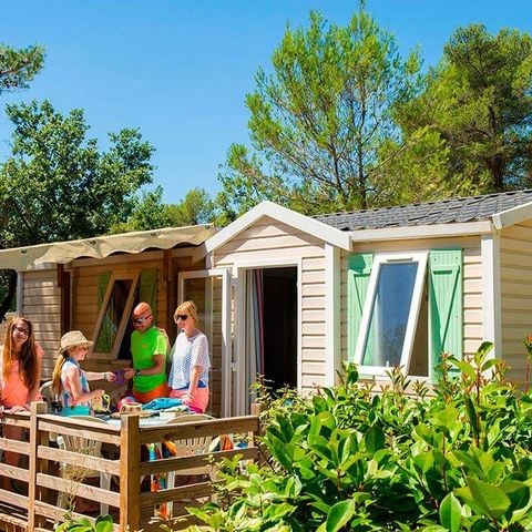 BUNGALOW 4 personnes - Mobil-home | Comfort | 2 Ch. | 4 Pers. | Terrasse surélevée | TV