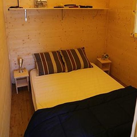 Tente en toile et en bois 4 personnes - Cabane Lodge Bois sur Pilotis Standard 34m² (2 chambres) dont terrasse couverte 11m² 4 pers.