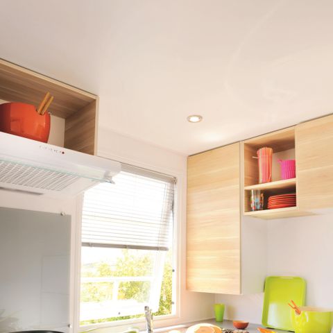 MOBILHOME 6 personnes - Mobil home Confort 31m² (3 chambres) + TV + terrasse semi-couverte de 18 m² 6 pers.