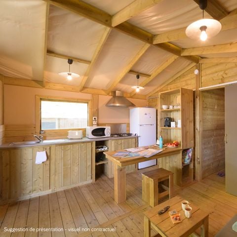 MOBILE HOME 5 people - Cosyflower Premium 38m² (2 bedrooms) + TV + sheets + towels - including covered terrace 10m² 4/5 pers.