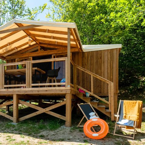 CASA MOBILE 5 persone - Cosyflower Premium 38m² (2 camere da letto) + TV + lenzuola + asciugamani - inclusa terrazza coperta 10m² 4/5 pers.