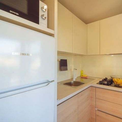 Mobilheim 6 Personen - Premium 2 Schlafzimmer 2 Bäder Relax ohne Geschirrspüler Premium Zone