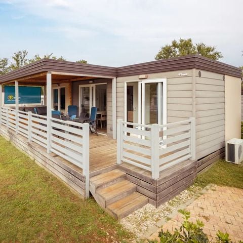 Mobilheim 6 Personen - Premium 2 Schlafzimmer 2 Bäder Relax ohne Geschirrspüler Premium Zone