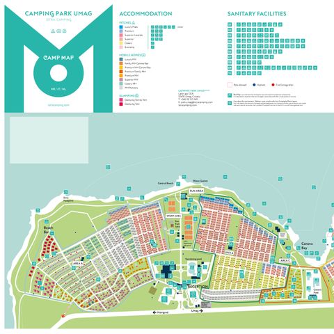 Tente en toile et en bois 4 personnes - Park Umag - Tente Safari Confort + climatisation