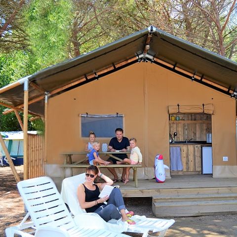 Tent 4 personen - Safari Lodge