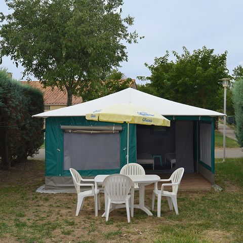 Canvas bungalow 4 persons - Caribbean, without sanitary facilities